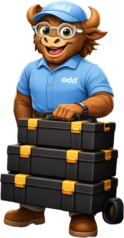 Odd Jobs cat cart